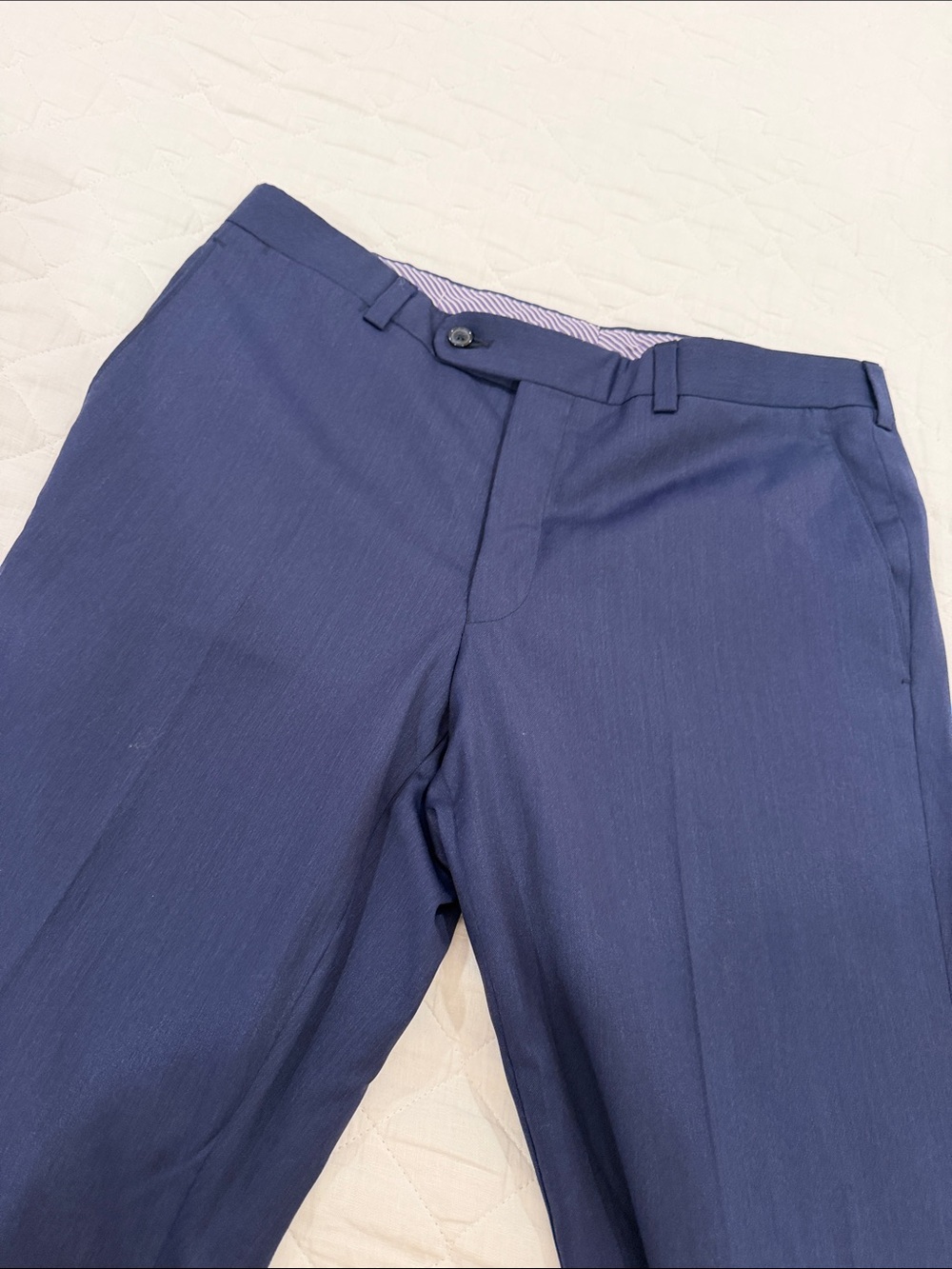 Classic Navy Men's Dress Pants - Modern Straight Fit - Picture 2 of 6